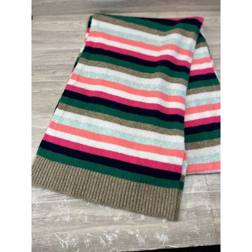 J.Crew Women's Extra soft Colorful Striped Scarf One SZ New With Tags